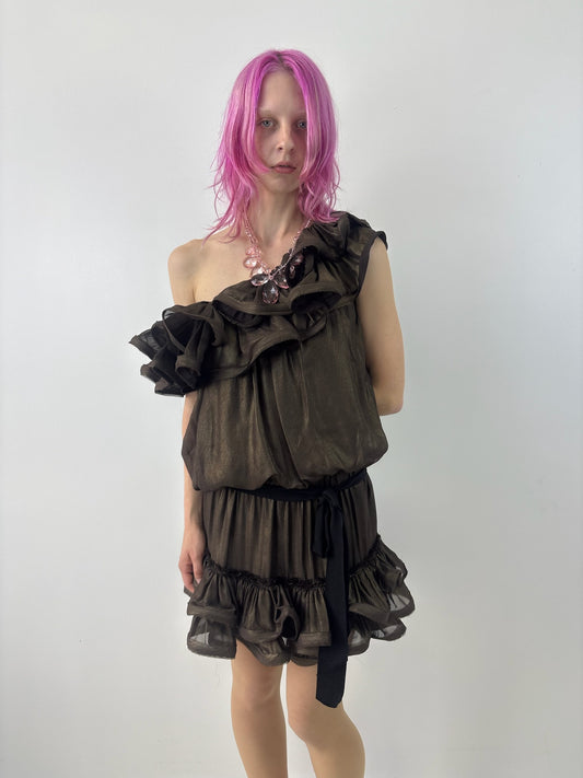 off shoulder party dress