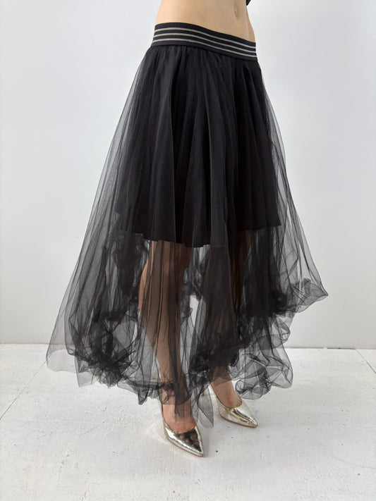 long tulle skirt