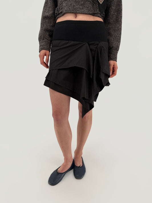 asymmetric mini skirt