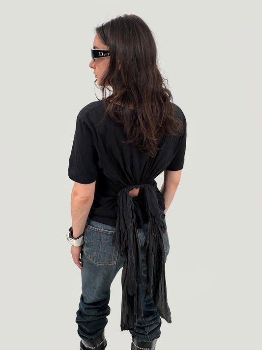 silk accented t-shirt