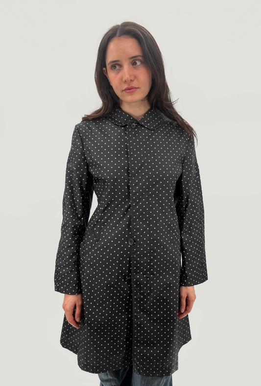 polka dot raincoat