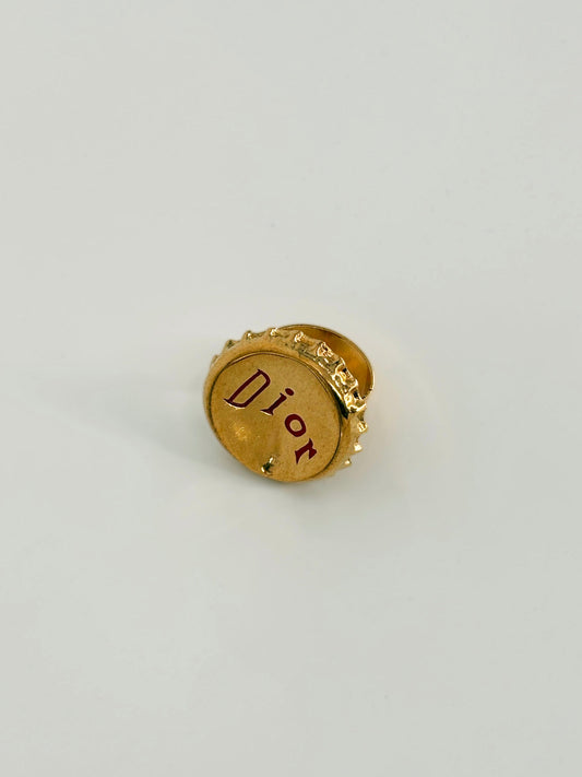 bottle cap crushed logo ring