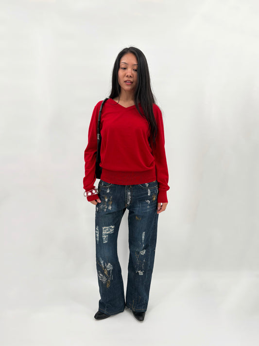 paint splatter jeans