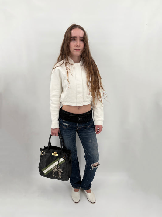 distressed dark wash jeans